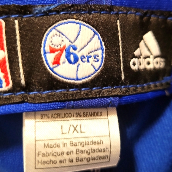 Adidas Hat, 76ers, Mens Size L/XL, Blue - Picture 4 of 5